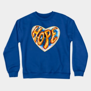 Heart Shaped Sky Hope Message Crewneck Sweatshirt